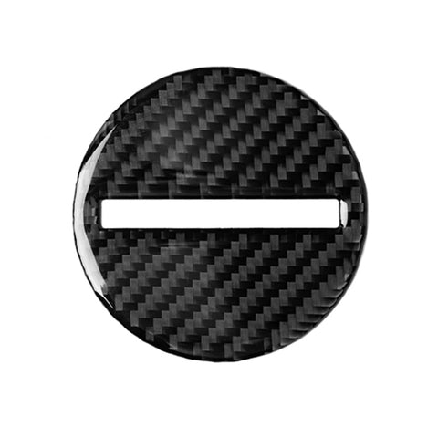 Adesivo decorativo con logo sul volante in fibra di carbonio per auto per Chevrolet Camaro 2017-2019, Steering Wheel Logo