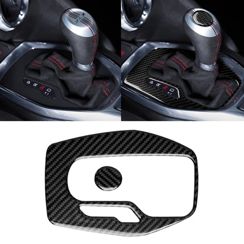 Adesivo decorativo per telaio ingranaggi in fibra di carbonio per auto 2 in 1 per Chevrolet Camaro 2017-2019, Gear Frame