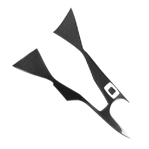 Adesivo decorativo per telaio esterno dell'ingranaggio di controllo centrale in fibra di carbonio per auto 2 in 1 per Chevrolet Camaro 2017-2019, Central Control Gear Outer Frame