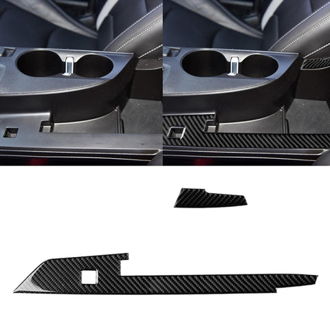 Adhésif décoratif avec bande de commande centrale en fibre de carbone 2 en 1 pour Chevrolet Camaro 2017-2019, bande de commande centrale