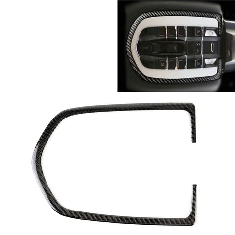Adhésif décoratif pour panneau lumineux pour coupole en fibre de carbone pour Porsche Macan, panneau lumineux en forme de dôme