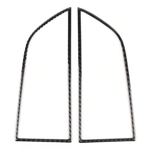 Adesivo decorativo per pannello di uscita aria per strumento auto in fibra di carbonio da 2 pezzi per Porsche Macan, Instrument Air Outlet