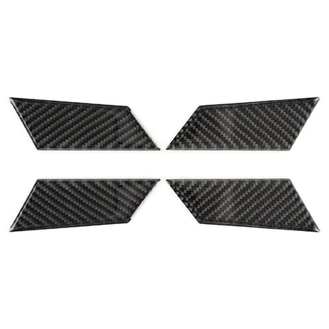 Adesivo decorativo per vasca interna della portiera interna dell'auto in fibra di carbonio da 4 pezzi per Porsche Macan, Inner Door Bowl