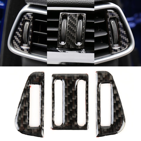 Adesivo decorativo per presa d'aria per auto in fibra di carbonio per Jaguar F-PACE, Air Outlet