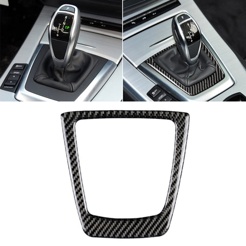 Adhésif décoratif en teinte unitaire pour panneau de position du changement en fibre de carbone pour voiture pour BMW Z4 2009-2015, autocollant de panneau de position de vitesse (couleur unie)