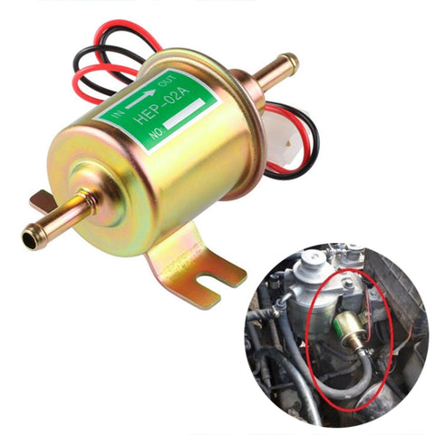 HEP-02A Pompa del carburante elettrica a bassa pressione in linea per auto universale 24V, 24V (Gold), 24V (Silver)