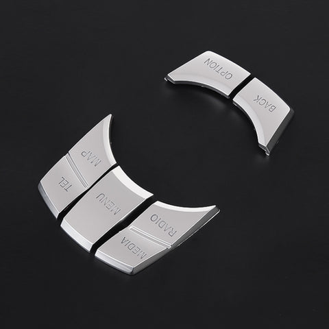 Manopola multifunzione modificata Pulsante IDRIVE Adesivo decorativo per BMW Serie 1 2 3 5 X1 X3 X5 X6, Seven Button Bticker