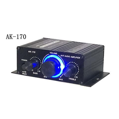 AK170 Mini amplificateur HIFI pour auto Audio DC 12V, AK170