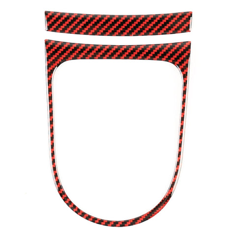 Adesivo decorativo per telaio ingranaggi in fibra di carbonio per auto 2 in 1 per Ford Mustang, Gear Frame