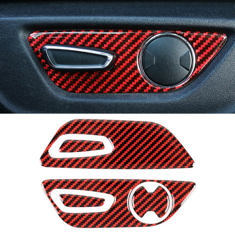 Adesivo in Fibra di Carbonio per Regolazione Sedile Ford Mustang - 5