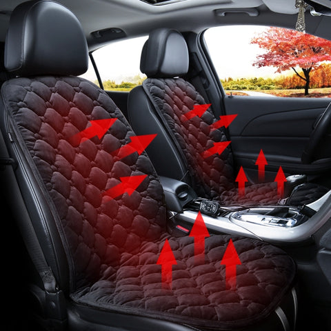 Copricuscino riscaldatore per sedile anteriore per auto 12V Copri scaldabagno invernale riscaldato caldo, doppio sedile, 12V Double Seat (Noir), 21V Double Seat (Café), 12V Double Seat (Beige), 12V Double Seat (Rouge)