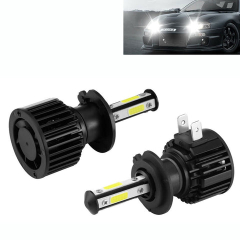 F8 H7 2 PCS 22W 3000LM 6000K Kit di conversione abbaglianti DOB LED per fari fendinebbia a quattro lati DC 9-32V, H7