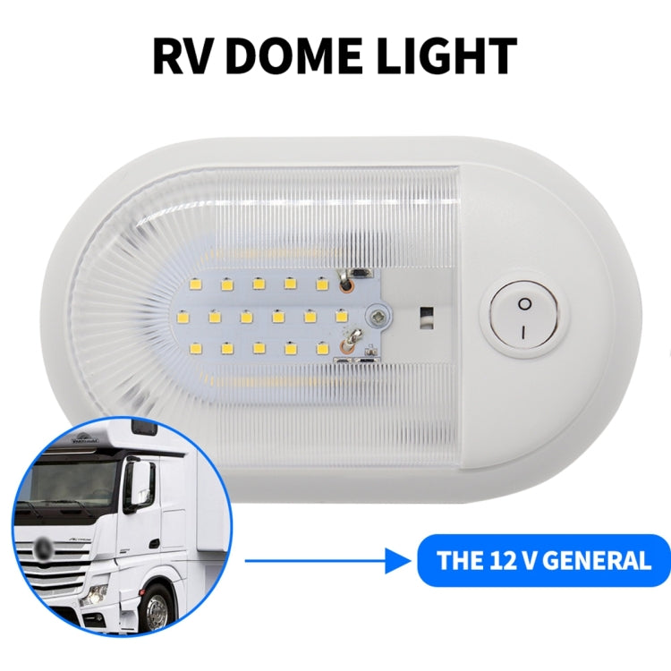 D4348 10-24V 3-3.5W 4000-4500K 280LM RV Yacht 24 PC Lampade a LED Lampada da soffitto a cupola, con controllo dell'interruttore indipendente, D4348