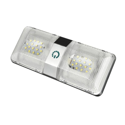 D4376D DC11-18V 6W 6000-6500K IP50 48LED SMD-5050 Lampe de plafond à LED variable pour camping-car marin, avec contrôle tactile, D4376D