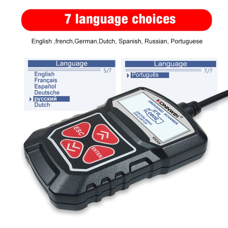 KONNWEI KW309 OBD2 Code Reader Diagnostic Tool for Cars