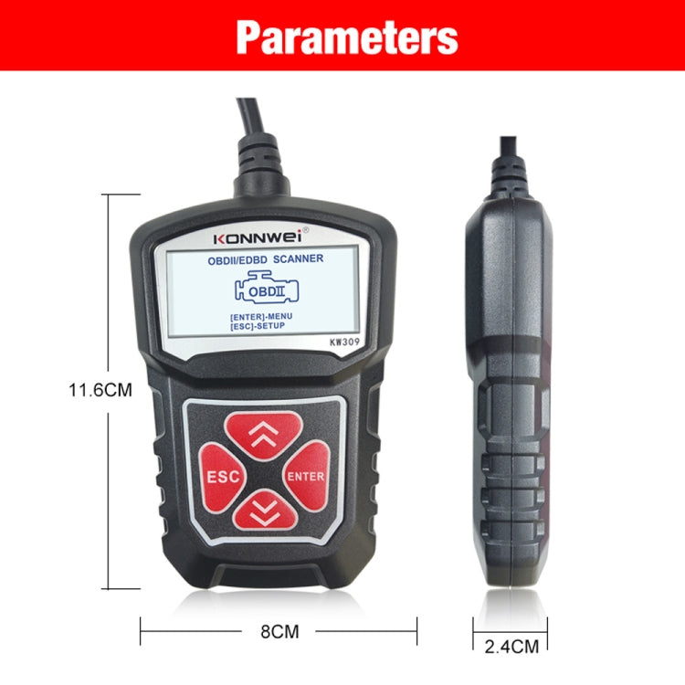 KONNWEI KW309 OBD2 Code Reader Diagnostic Tool for Cars