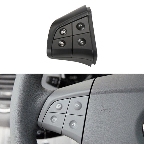 Panneau d'interrupteur à impulsions volant à 4 impulsions vers le côté gauche pour voiture 1648200010 pour Mercedes-Benz W164, guide vers le côté gauche, 4 boutons côté gauche (noir), 4 boutons côté gauche (café), 4 boutons côté gauche (gris)