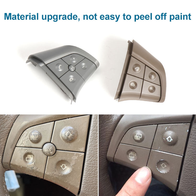 Car Left Side 5-button Steering Wheel Switch Buttons Panel 1648200010 for Mercedes-Benz W164, Left Driving, Left Side 5-button (Black)                  ...