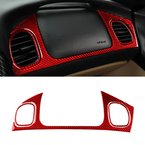 Kit adhésif pour l'air du passe-passe antérieur 3 en 1 en fibre de carbone pour Chevrolet Corvette C5 1998-2004, guide à sinistre, autocollant de sortie d'air pour siège passager 3 en 1