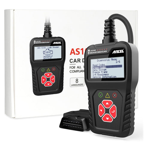 Ancel AS100 Rilevatore OBDII per Guasti Auto - Cancella Luce Motore