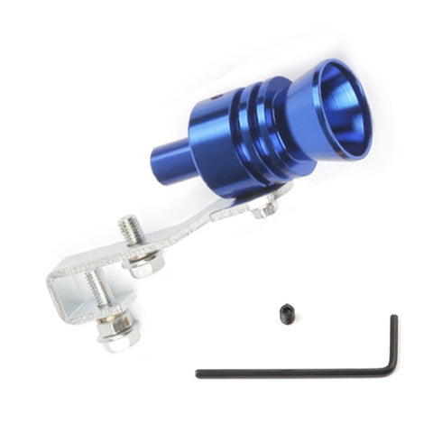 Fischio universale per tubo di scarico Turbo Sound in alluminio, simulatore per auto/moto, dimensioni: L, diametro esterno: 30 mm, Size: L (Black), Size: L (Gold), Size: L (Blue), Size: L (Red), Size: L (Silver)