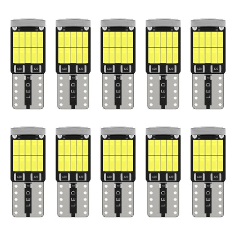 Set di 10 Lampadine LED T10 4014-26SMD per Auto - Luci di Lettura e