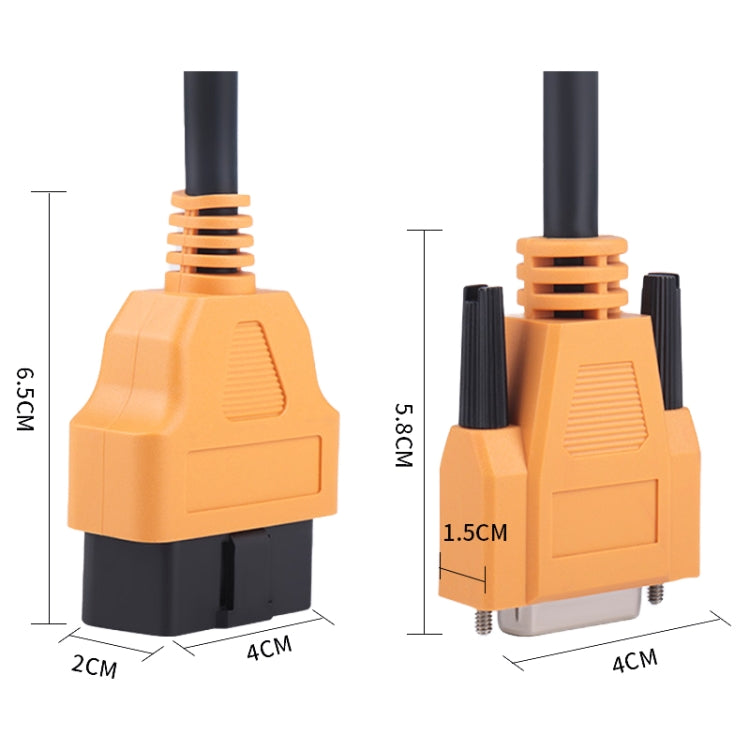 JINBENTENG C91C80 OBD II Diagnostic Cable 16Pin for Vehicles