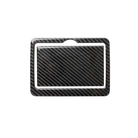 Adhésif décoratif pour panneaux de portage postérieurs en fibre de carbone pour voiture de 2 personnes pour Infiniti Q50 / Q60, panneau porte-gobelet d'eau arrière