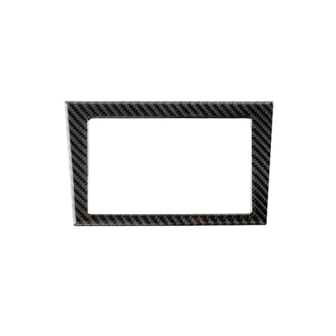 Adesivo decorativo per telaio di navigazione in fibra di carbonio per auto per Infiniti Q50 / Q60, Navigation Frame