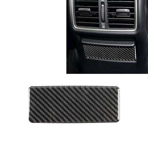 Adhésif décoratif pour panneau posé pour siège postérieur en fibre de carbone pour voiture pour Infiniti Q50 / Q60, panneau de cendrier de siège arrière