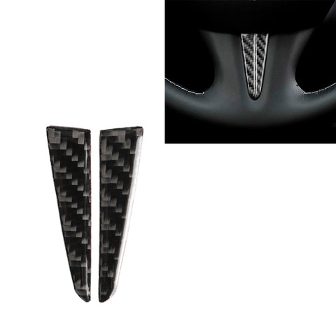 Volant de voiture en fibre de carbone à 2 pièces sous l'adhésif décoratif pour Infiniti Q50 / Q60, Volant ci-dessous