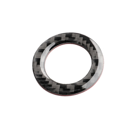 Adesivo decorativo per avvio con un solo pulsante in fibra di carbonio per auto per Infiniti Q50 / Q60, One-button Start