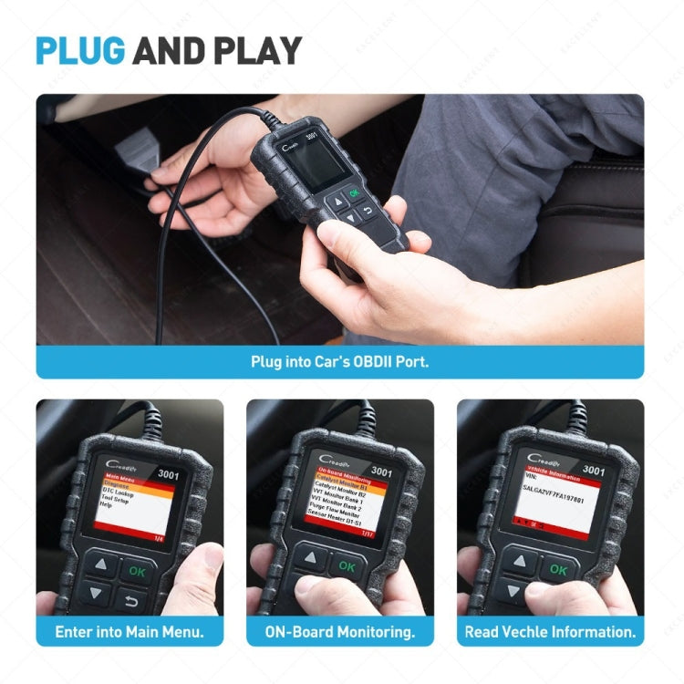 Launch Creader CR3001 OBD2 Code Reader for Cars