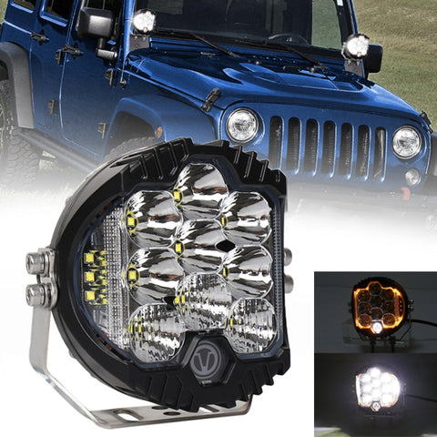 Faro LED 5 Pollici 50W 5000LM per Jeep Wrangler e Harley - DC12V-24V