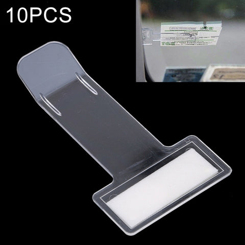 Porta biglietti per auto avec chronomètre pour parcheggio, monté en plastique, pour 10 personnes, clip monté en plastique