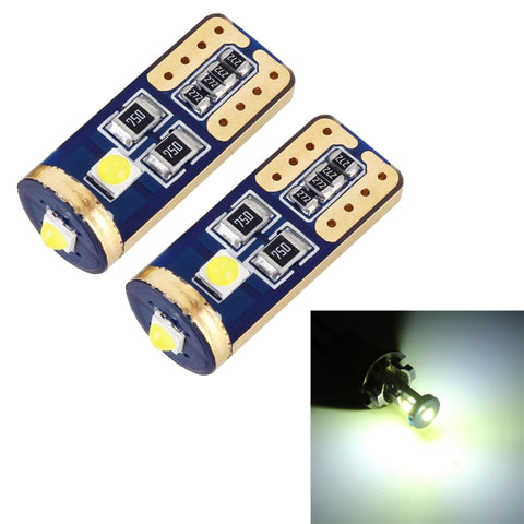 2 PZ T10 / W5W / 168 / 194 DC12V / 1,2W / 6000K / 85LM 3LED SMD-3030 Luce di ingombro per auto, 10pcs DC12V / 1.2W / 6000K / 85LM - Novalix Store