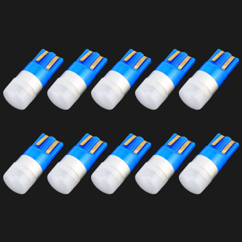 10 Pezzi Luce di Ingombro T10/W5W/168/194 DC12V 0,6W 1LED SMD-3030