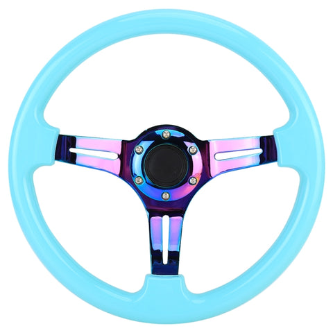 Volante avec pulsante clacson sportivo de corsa modifié couleur pour auto, diamètre: 34,6 cm