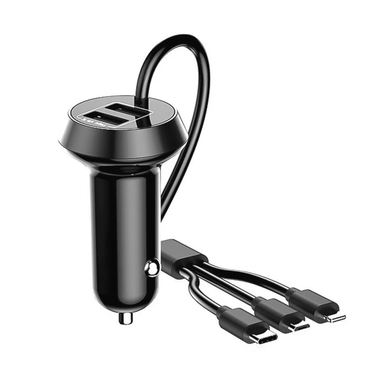 adattatore-presa-corrente-usb-doppia-porta-3-in-1-cavo-55-cm - immagine 2