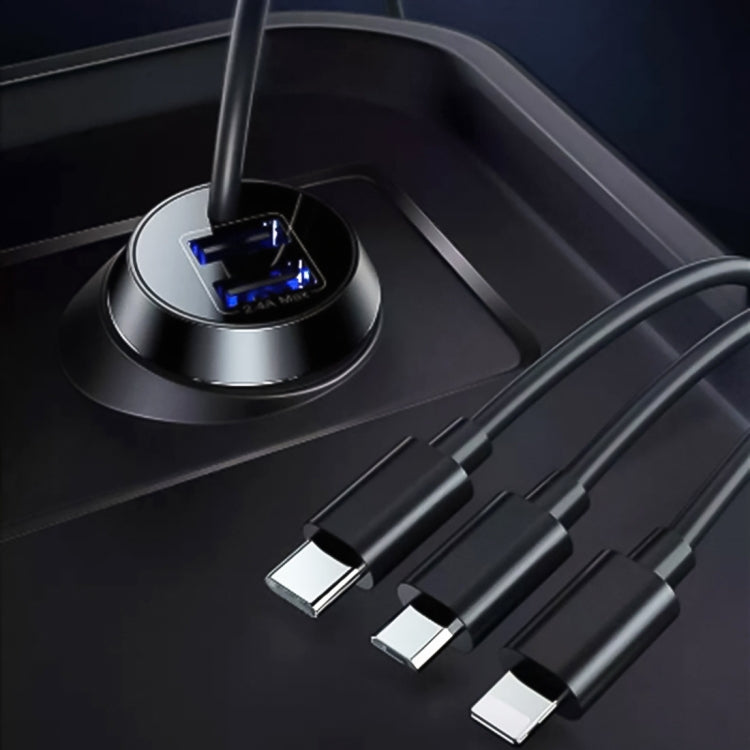 adattatore-presa-corrente-usb-doppia-porta-3-in-1-cavo-55-cm - immagine 7