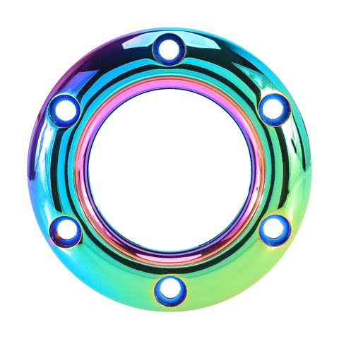 Copertura a pressione per pulsante clacson volante colorato per auto, Car Steering Wheel Horn Button Cover