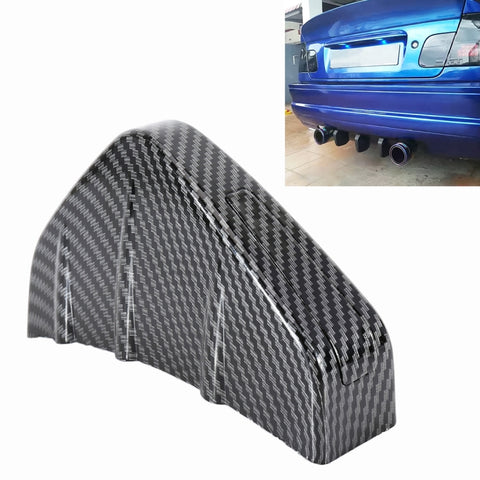 Labbro mantovana posteriore in plastica con struttura in fibra di carbonio per auto universale, Carbon Fiber Texture