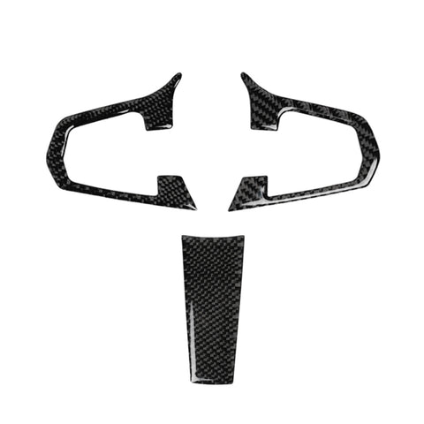 Adhésif décoratif pour impulsions de volant en teinte unitaire en fibre de carbone 3 en 1 pour BMW Série 5 G30 X3 G01, guide pour destra ea sinistra universale, Pour BMW Série 5 G30 X3 G01
