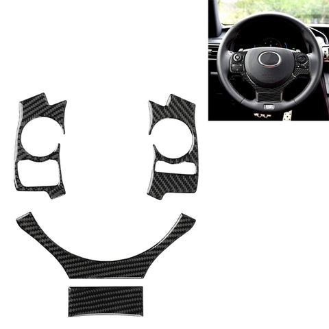 Adhésif décoratif pour volant pulsant en fibre de carbone 4 en 1 pour Lexus IS250 NX200 200t 300h, guide pour destra ea sinistra universale, pour Lexus IS250 NX200 200t 300h(A)