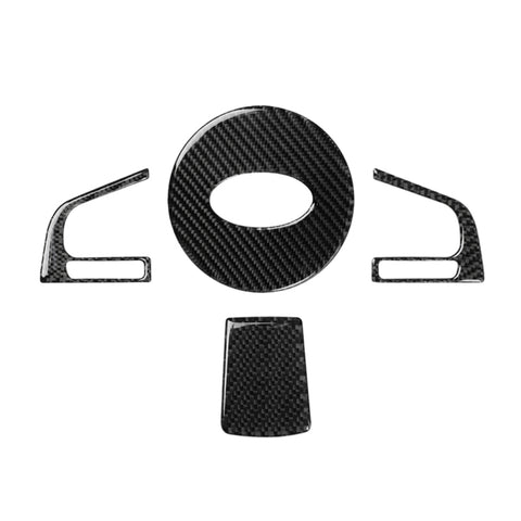 Adhésif décoratif pour pulsations du volant en teinte unitaire en fibre de carbone 4 en 1 pour Subaru Forester 2016-2018, guide pour destra ea sinistra universale, pour Subaru Forester 2016-2018