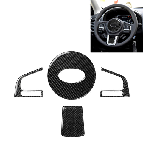 Adhésif décoratif pour pulsations du volant en teinte unitaire en fibre de carbone 4 en 1 pour Subaru Forester 2016-2018, guide pour destra ea sinistra universale, pour Subaru Forester 2016-2018