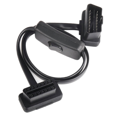 Cavo OBD2 Esteso Ultrasottile da 16 Pin con Interruttore per Auto