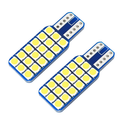2 PZ T10 / W5W / 168 DC12V 1.8W 6000K 140LM 18LED SMD-3030 Lampada da lettura per auto Luce d'ingombro, con decodificatore, 18LEDs SMD-3030 - Novalix Store
