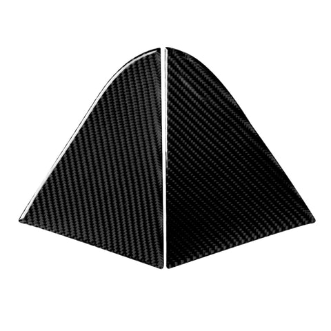 Adesivo decorativo in vetro per triangolo posteriore in fibra di carbonio per auto per Chevrolet Cruze 2009-2015, guida a destra e a sinistra universale, Rear Triangle Glass