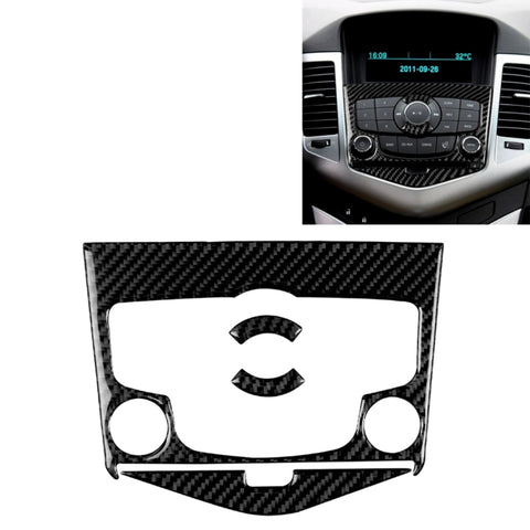 Adhésif décoratif pour panneau CD en fibre de carbone pour voiture pour Chevrolet Cruze 2009-2015, guide sinistre et universel, panneau CD